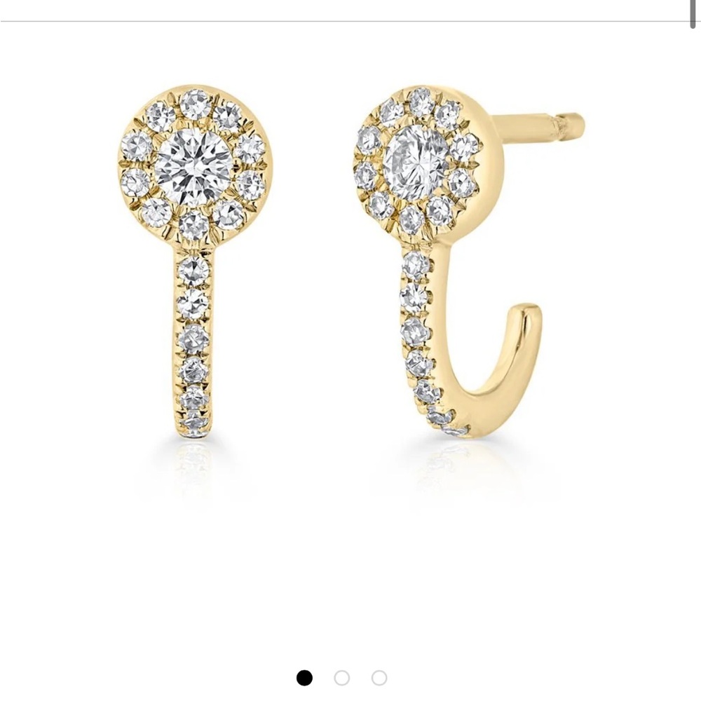 Anne Sisterton of Beverly Hills 14KT Yellow Gold Diamond Henrietta Earrings